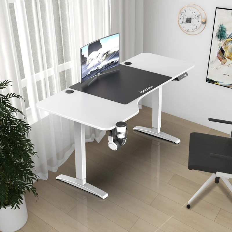 Mesa ajustable en altura Oxnard eléctrica 160x75cm en varios colores [pro.tec]
