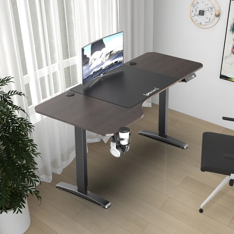 Mesa ajustable en altura Oxnard eléctrica 160x75cm en varios colores [pro.tec]