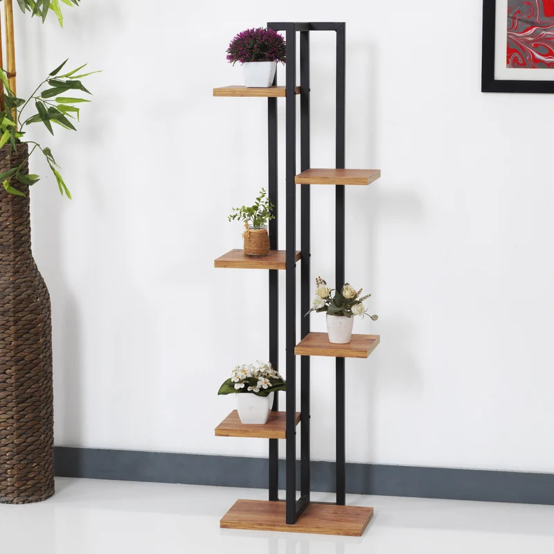 Estantería para plantas Tohmajärvi metal 120x34x21cm en varios colores [en.casa]