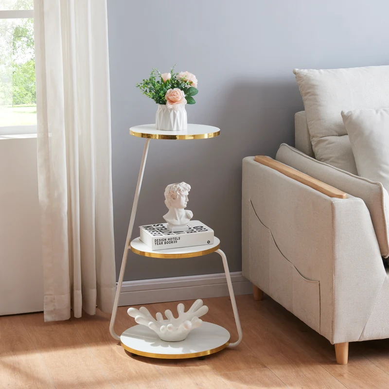 Mesa auxiliar Sipoo 74x46x37cm en varios colores [en.casa]