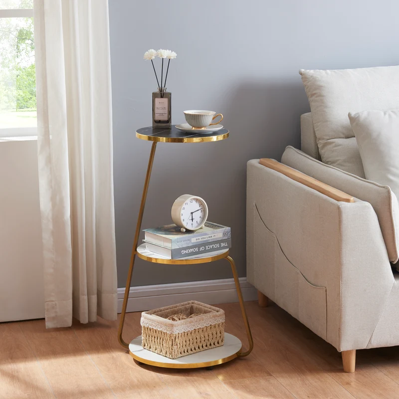 Mesa auxiliar Sipoo 74x46x37cm en varios colores [en.casa]