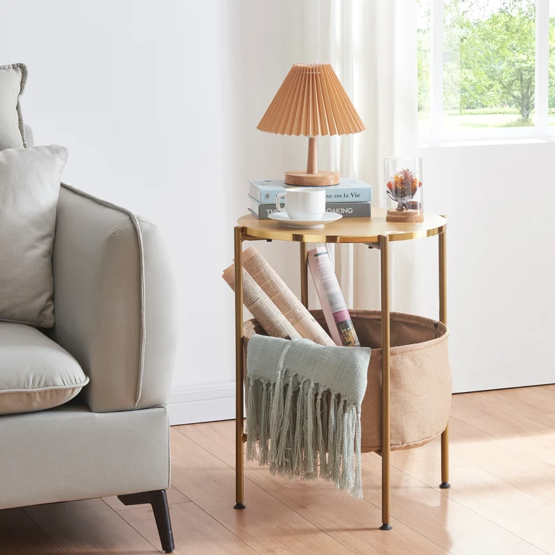 Mesa auxiliar Suonenjoki 59x47cm en varios colores [en.casa]