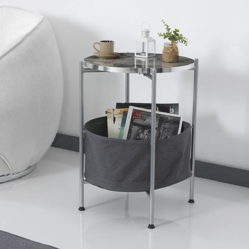 Mesa auxiliar Suonenjoki 59x47cm en varios colores [en.casa]