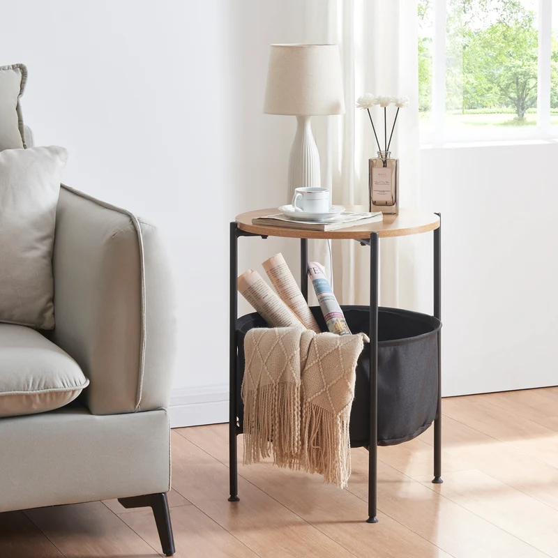Mesa auxiliar Suonenjoki 59x47cm en varios colores [en.casa]