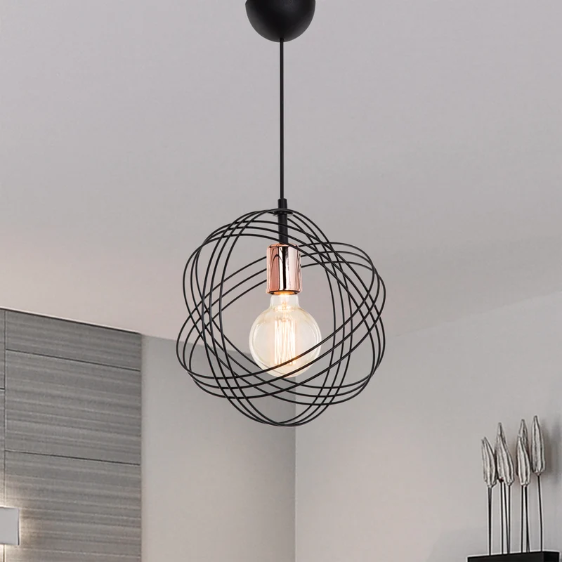 Lámpara colgante Hove E27 metal en varios colores [lux.pro]