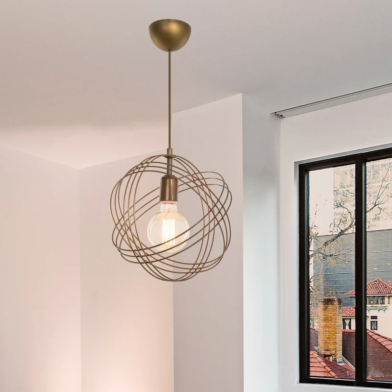 Lámpara colgante Hove E27 metal en varios colores [lux.pro]