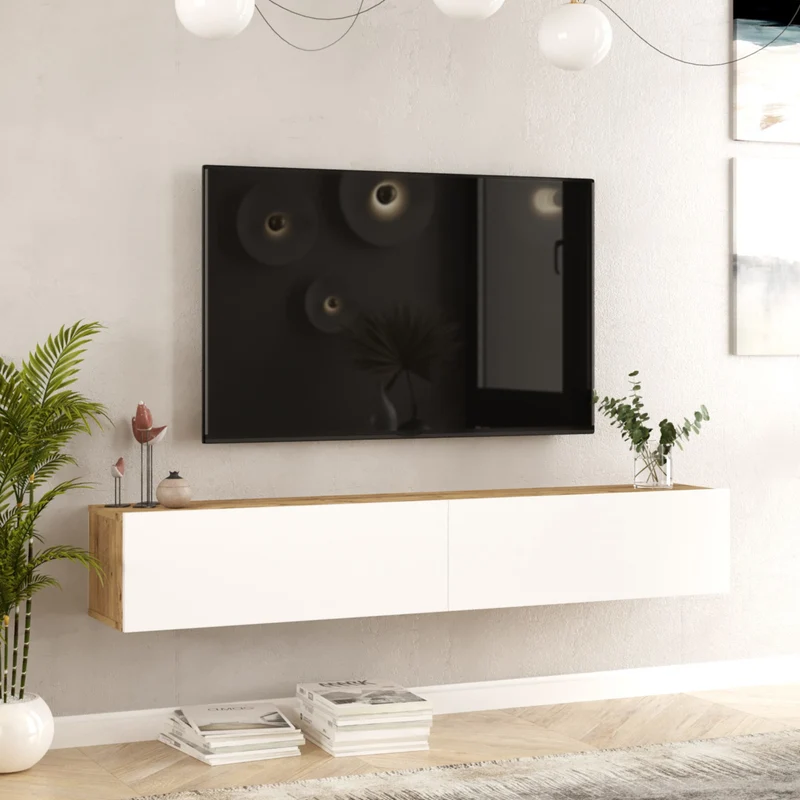 Mesa de televisión Lapinlahti en varios colores y tamaños [en.casa]