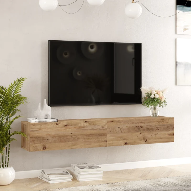 Mesa de televisión Lapinlahti en varios colores y tamaños [en.casa]