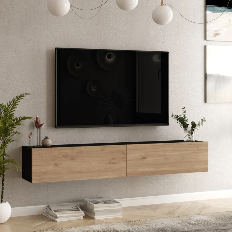 Mesa de televisión Lapinlahti en varios colores y tamaños [en.casa]
