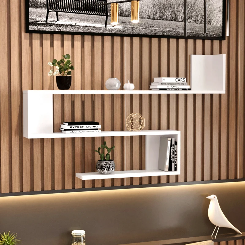 Estante de pared Kitee 120 x 14,5 x 71,5 cm en varios colores [en.casa]