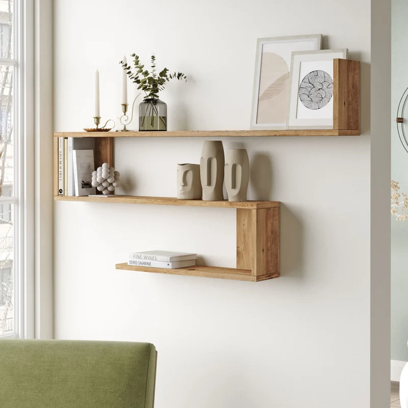 Estante de pared Kitee 120 x 14,5 x 71,5 cm en varios colores [en.casa]