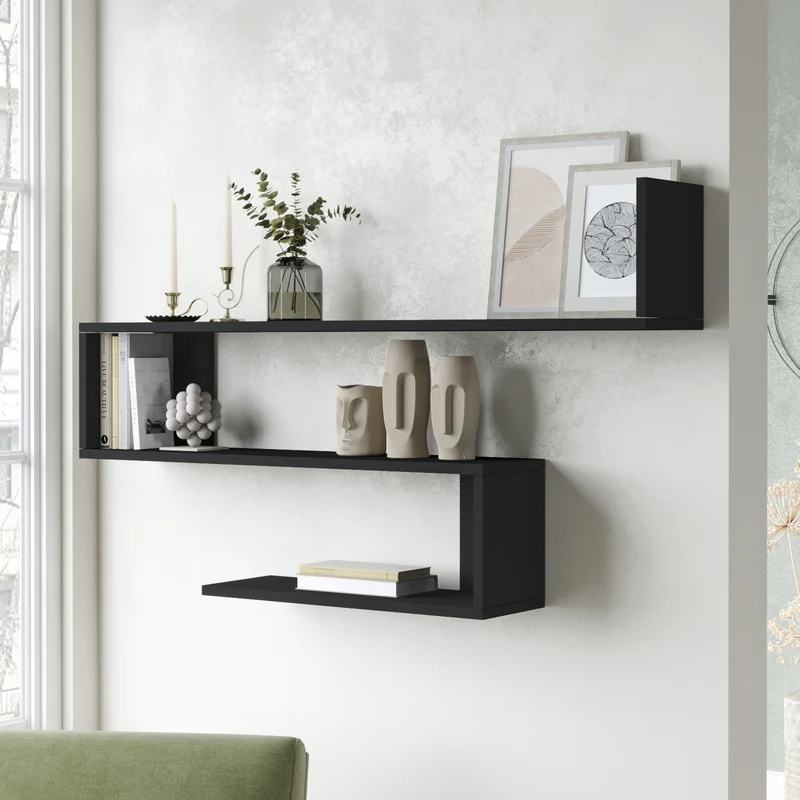 Estante de pared Kitee 120 x 14,5 x 71,5 cm en varios colores [en.casa]
