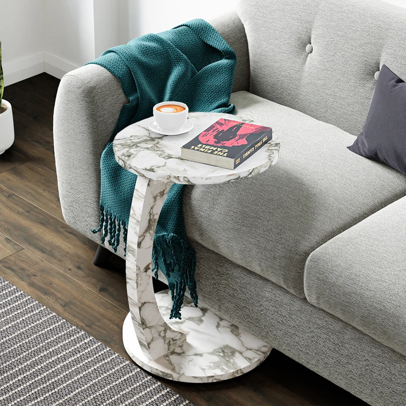 Mesa auxiliar Holeby 56 x Ø 38 cm [en.casa]