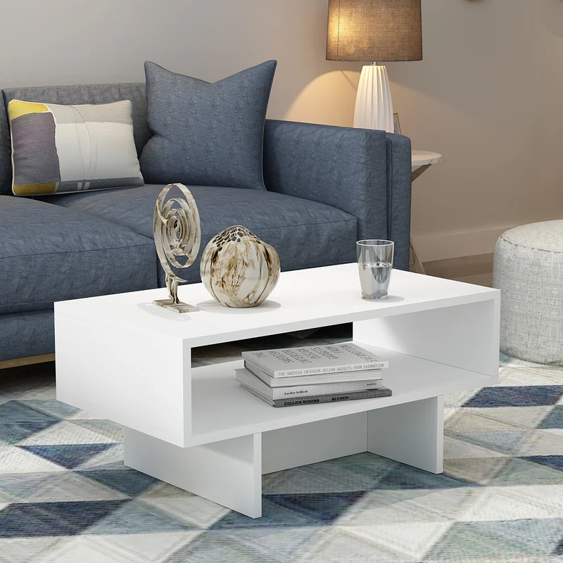 Mesa de centro Mjölby aglomerado 37 x 80 x 45 cm en varios colores [en.casa]