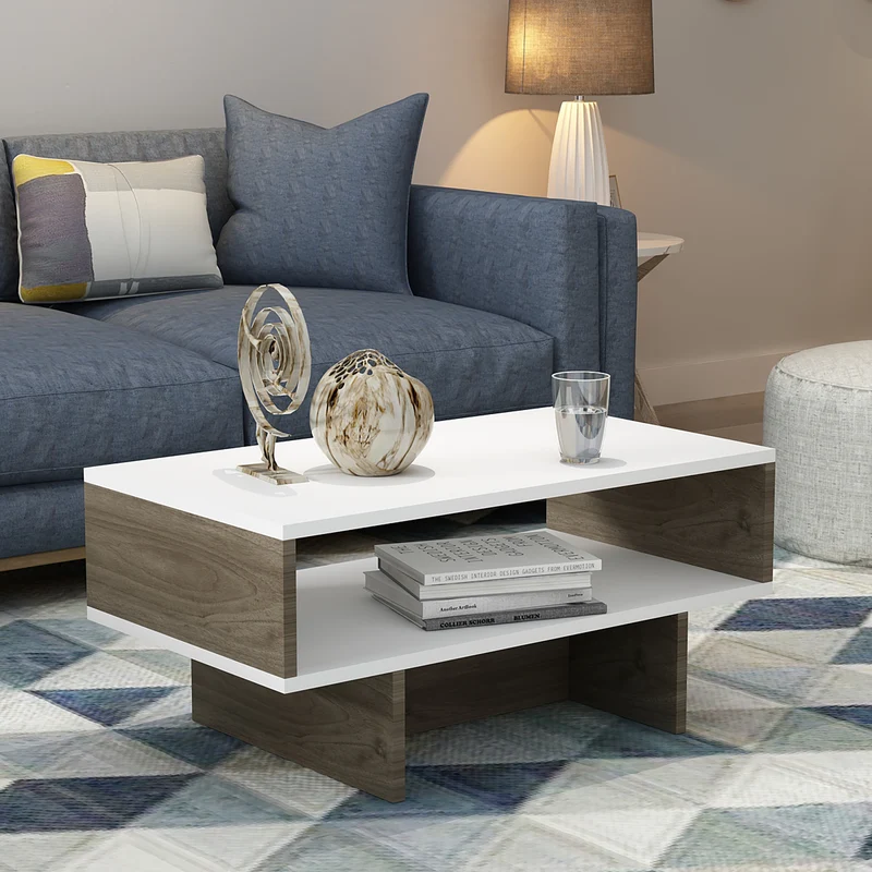 Mesa de centro Mjölby aglomerado 37 x 80 x 45 cm en varios colores [en.casa]