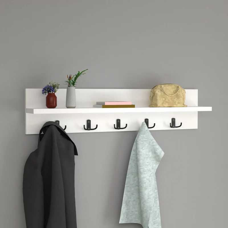 Perchero de pared Hammarö 80x11x18cm en varios colores [en.casa]