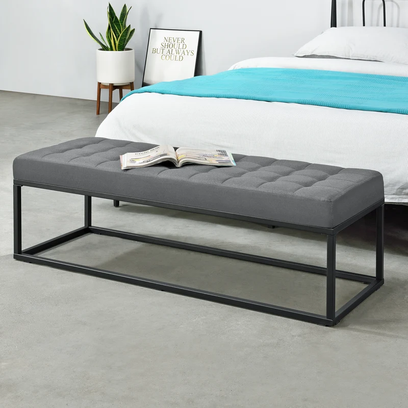 Banco tapizado Salta metal 120x40x38 cm en varios colores [pro.tec]