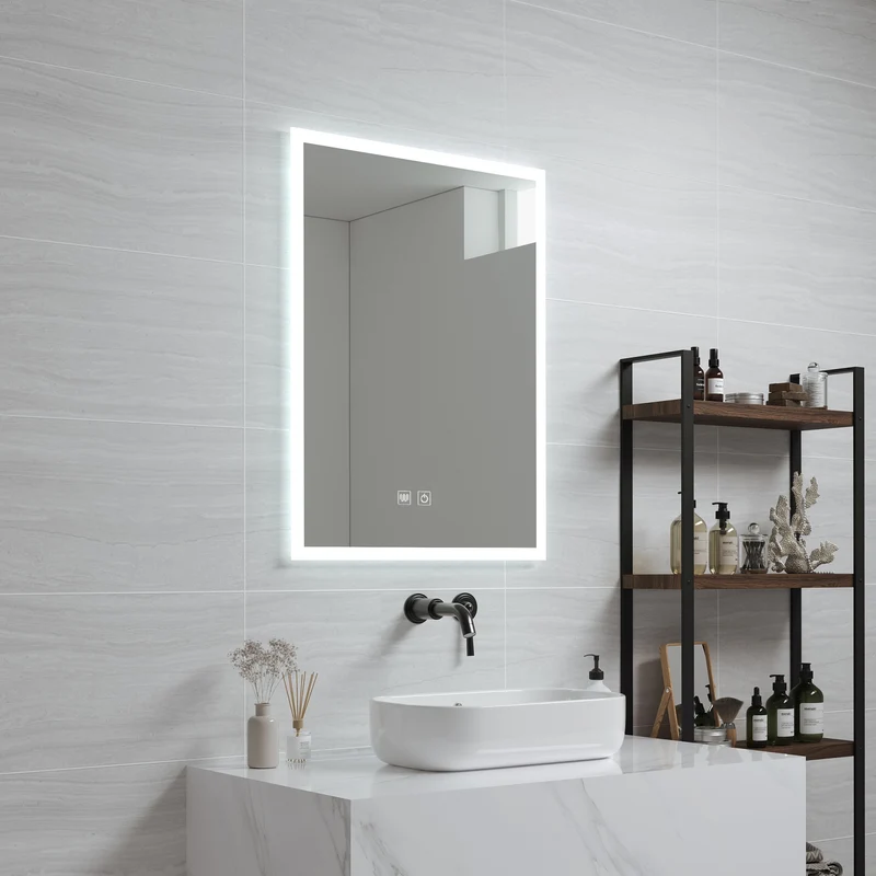 Espejo de baño LED Scafa blanco en varios tamaños [pro.tec]