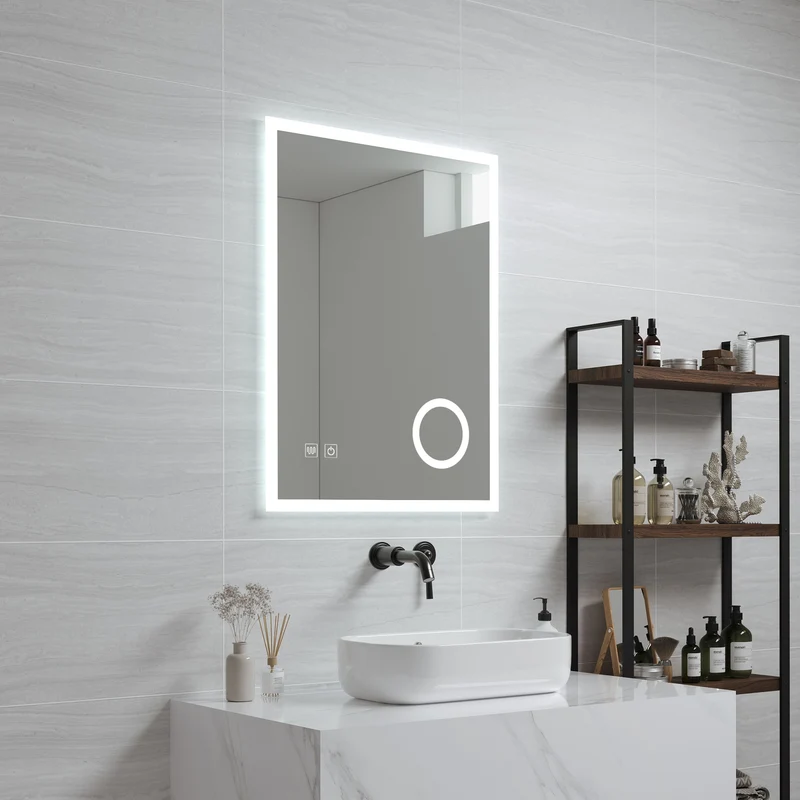 Espejo de baño LED Scafa blanco en varios tamaños [pro.tec]