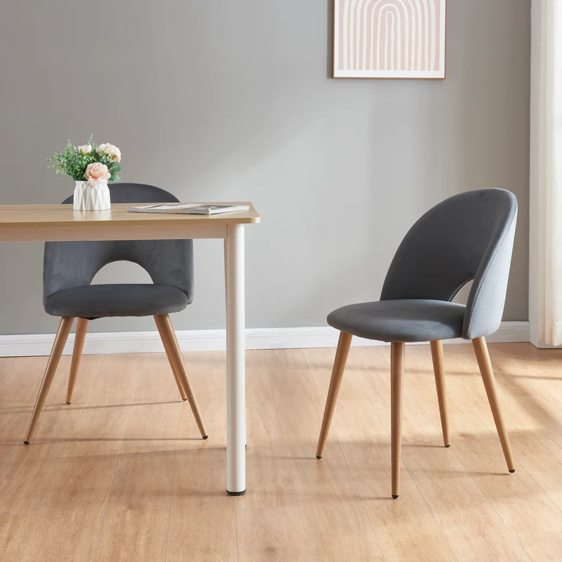Juego de sillas de comedor Karijoki 77x50x55 cm [en.casa]