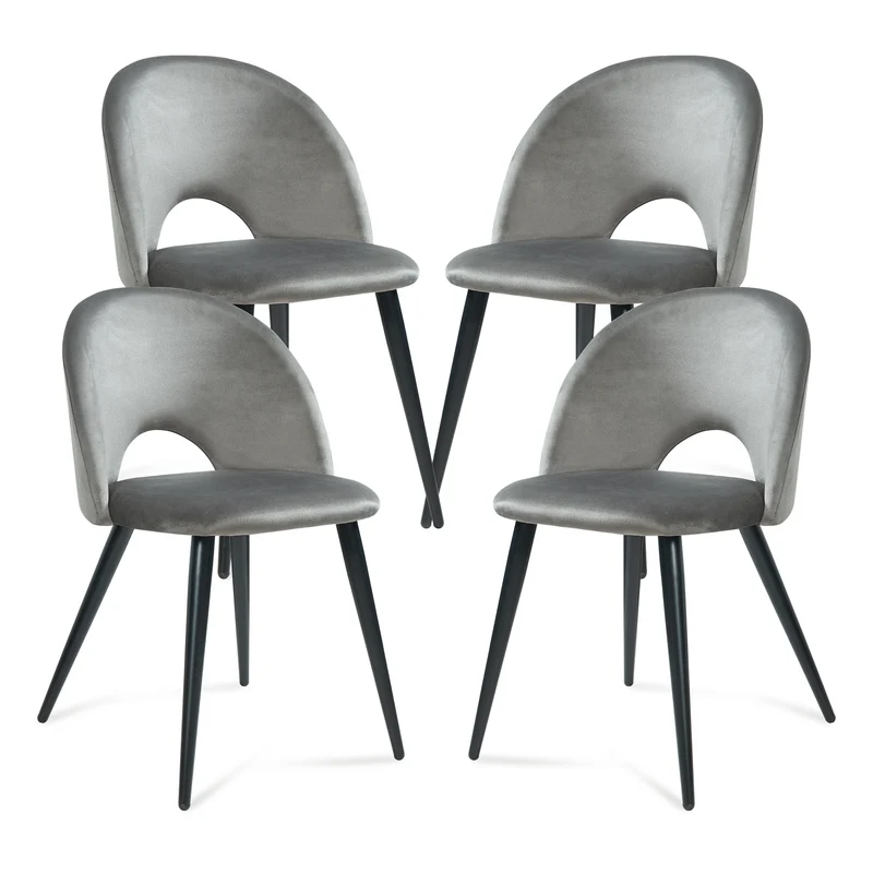 Juego de sillas de comedor Karijoki 77x50x55 cm [en.casa]