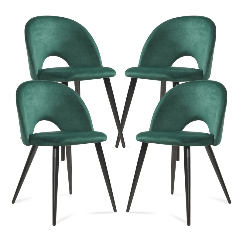 Juego de sillas de comedor Karijoki 77x50x55 cm [en.casa]