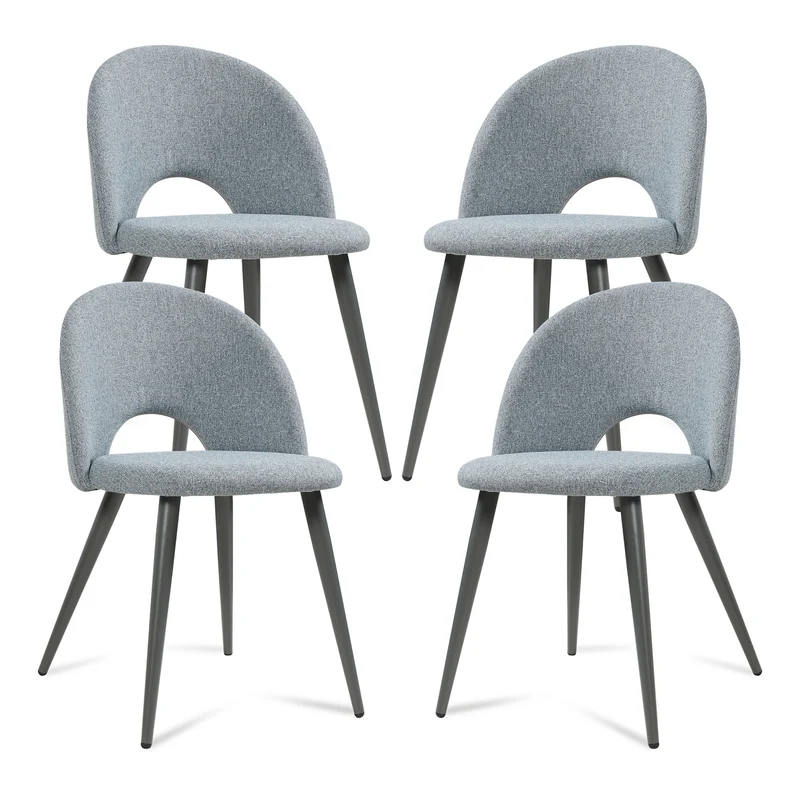 Juego de sillas de comedor Karijoki 77x50x55 cm [en.casa]