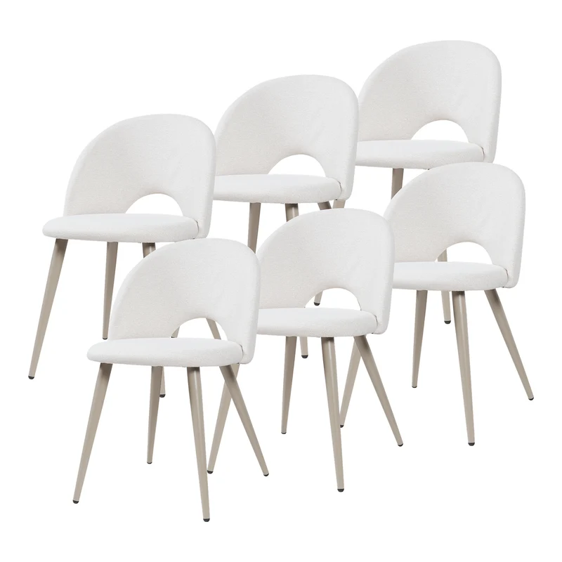 Juego de sillas de comedor Karijoki 77x50x55 cm [en.casa]
