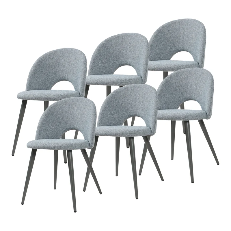 Juego de sillas de comedor Karijoki 77x50x55 cm [en.casa]