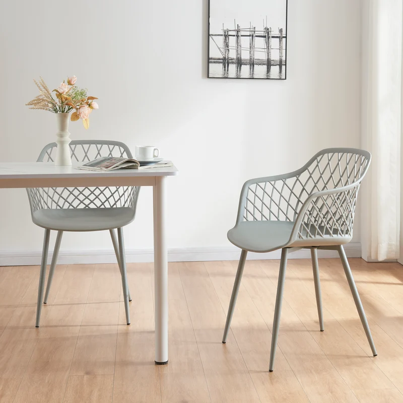 Silla de comedor Kangasniemi juego de 2 en varios colores [en.casa]