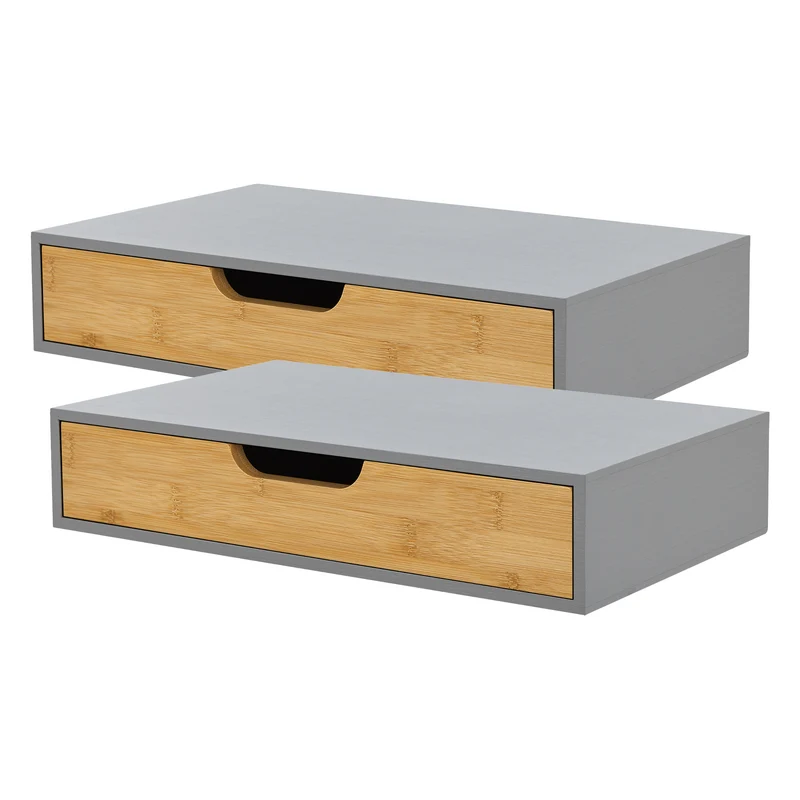 Estantería de pared Bokn con cajón [en.casa]