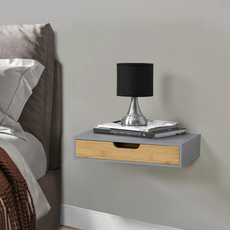 Estantería de pared Bokn con cajón [en.casa]