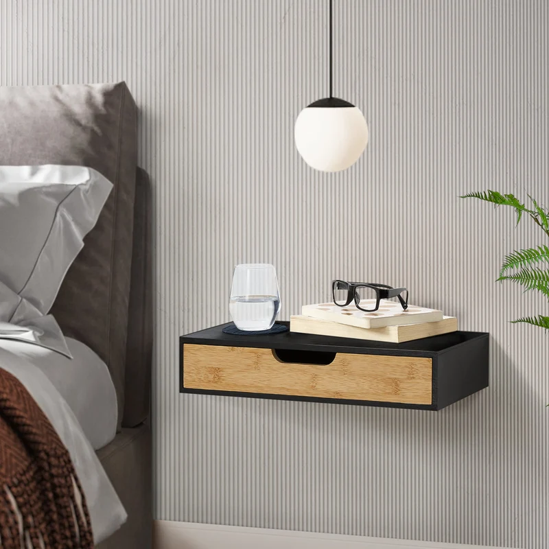 Estantería de pared Bokn con cajón [en.casa]