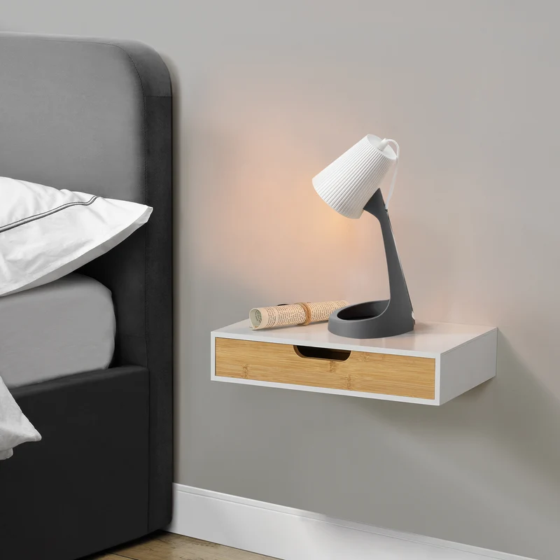 Estantería de pared Bokn con cajón [en.casa]