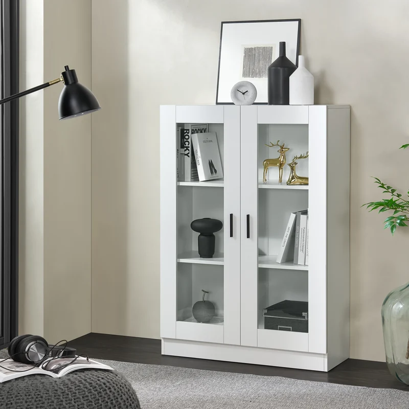 Vitrina Sorø 80x31x115cm en varios colores [en.casa]