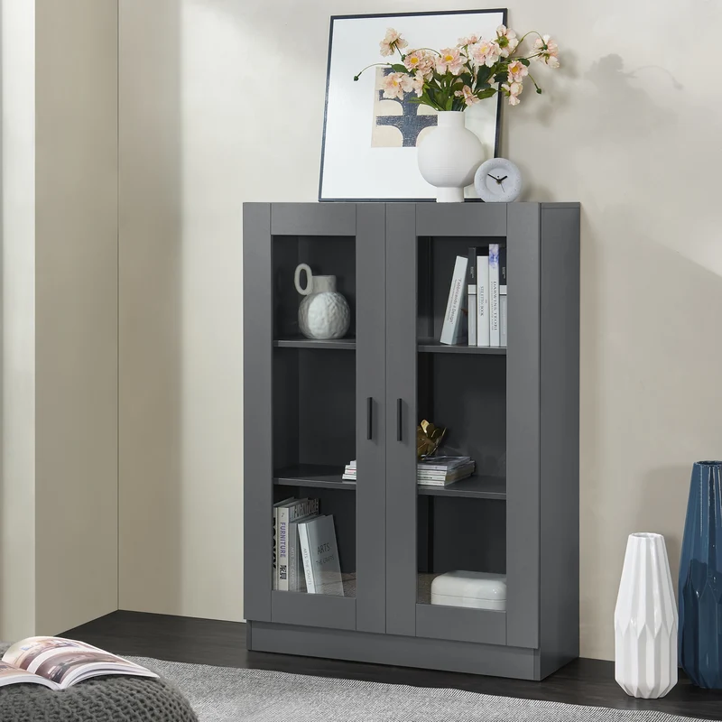 Vitrina Sorø 80x31x115cm en varios colores [en.casa]