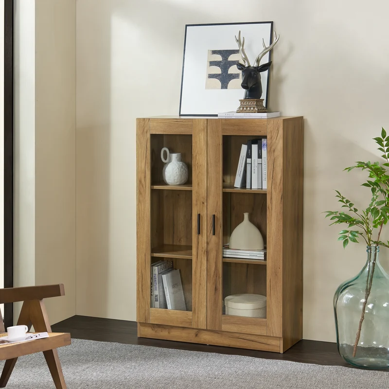 Vitrina Sorø 80x31x115cm en varios colores [en.casa]