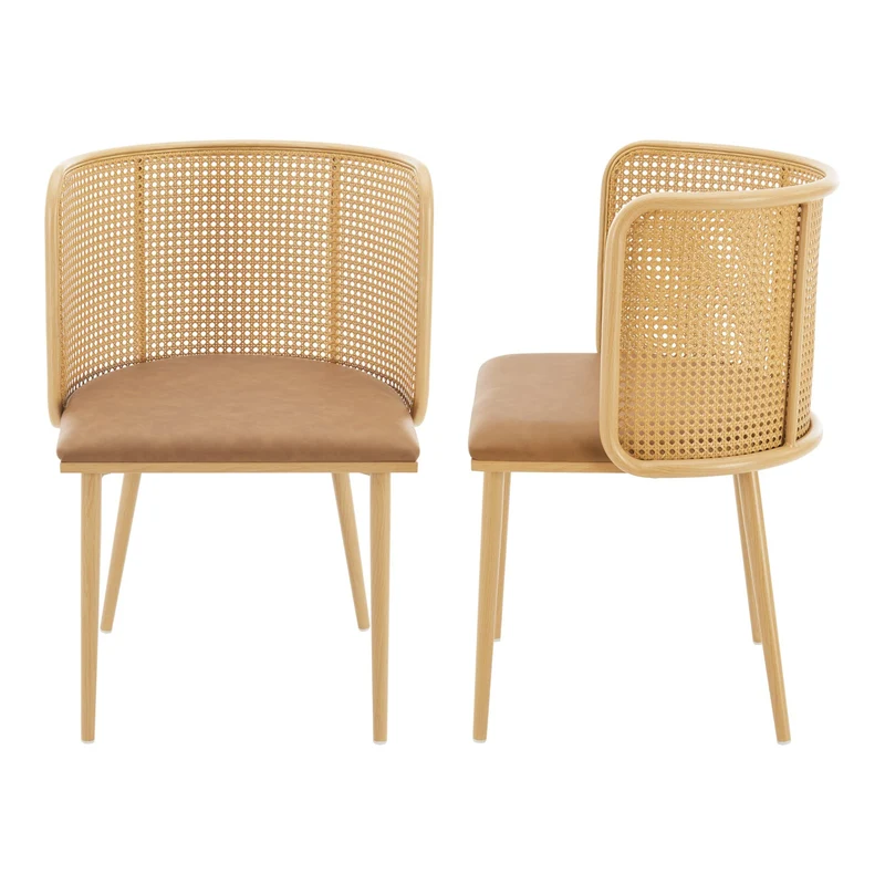 Silla de comedor Flen juego de 2 en varios colores [en.casa]