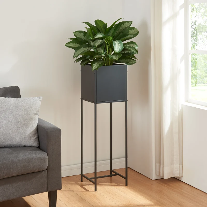 Soporte para plantas Porsgrunn metal [en.casa]