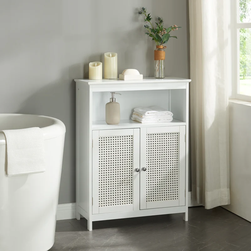 Armario de baño Karlsøy blanco en varios tamaños [en.casa]