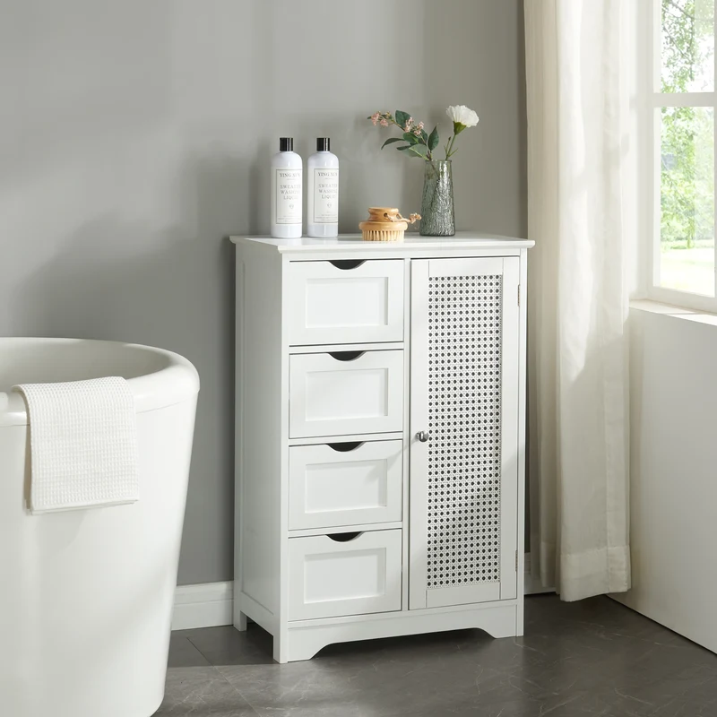 Armario de baño Karlsøy blanco en varios tamaños [en.casa]