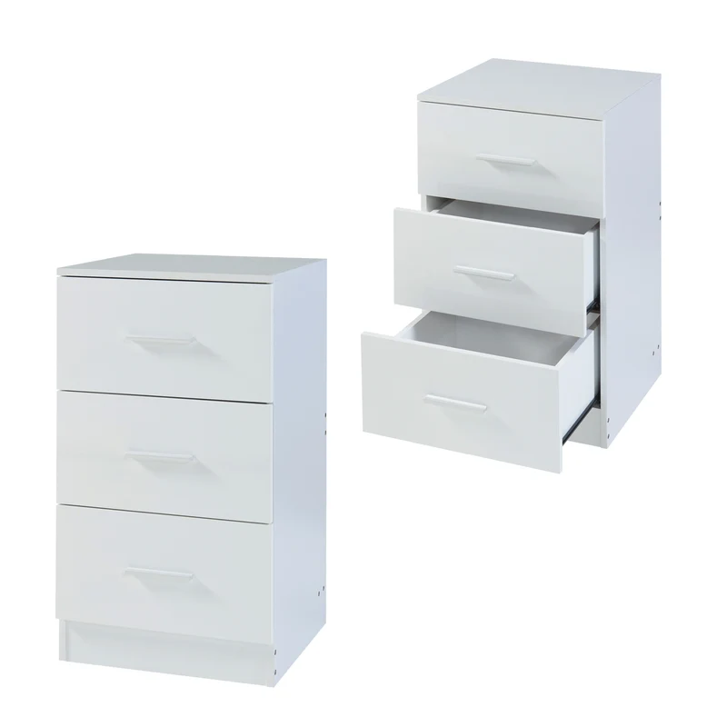 Mesita de noche Aurdal 66x37x34,5 cm [en.casa]