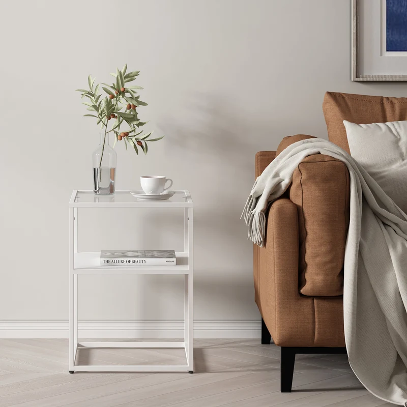 Mesa auxiliar Solund 55x40x40 cm [en.casa]