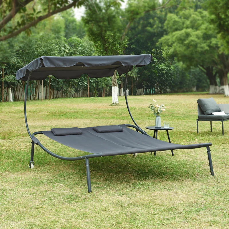 Tumbona doble con dosel Avigliano [casa.pro]