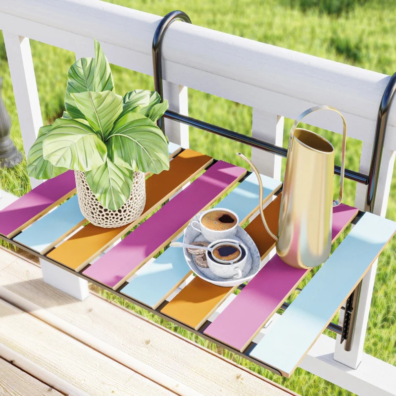 Mesa colgante para balcón Petäjävesi [en.casa]