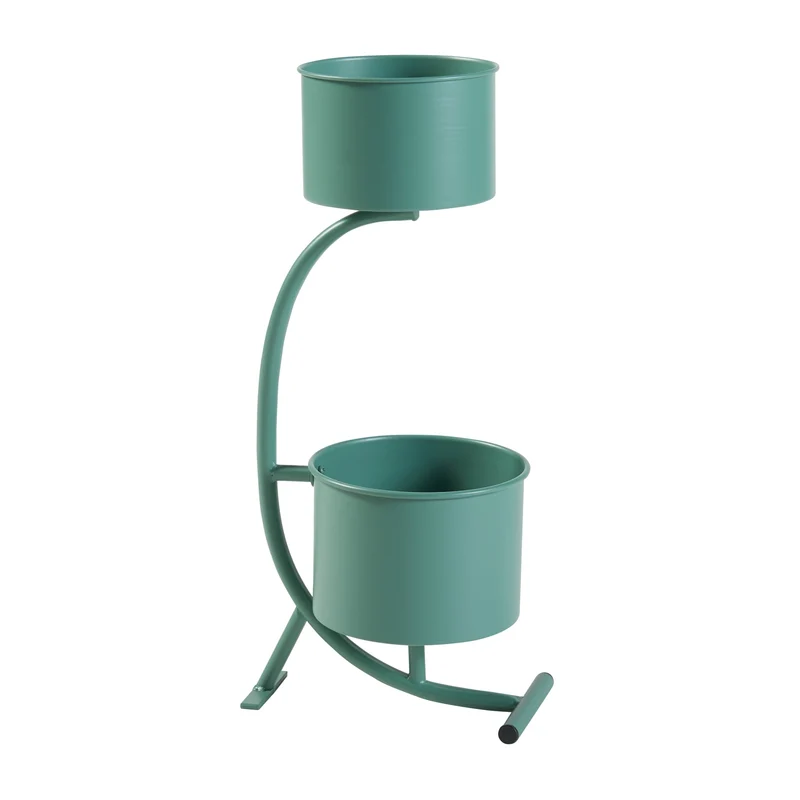 Soporte para flores Almelo 63x29x21cm Metal [en.casa]