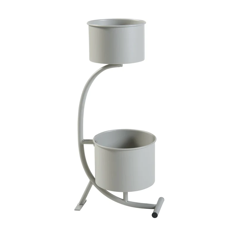 Soporte para flores Almelo 63x29x21cm Metal [en.casa]