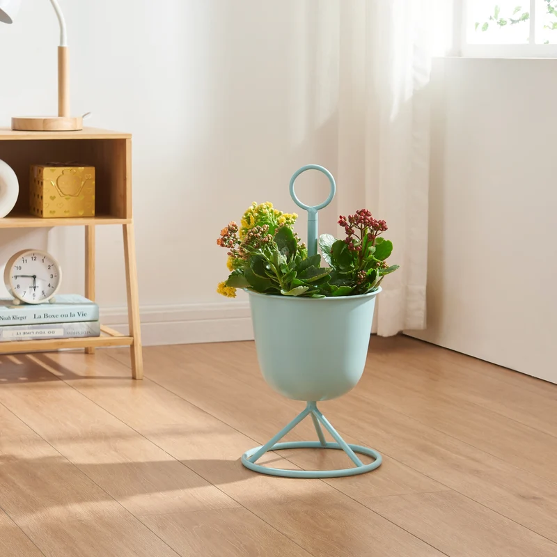 Soporte para flores Alphen con macetas de metal [en.casa]