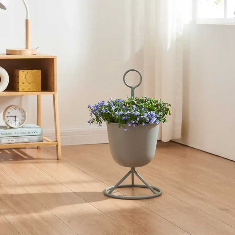 Soporte para flores Alphen con macetas de metal [en.casa]