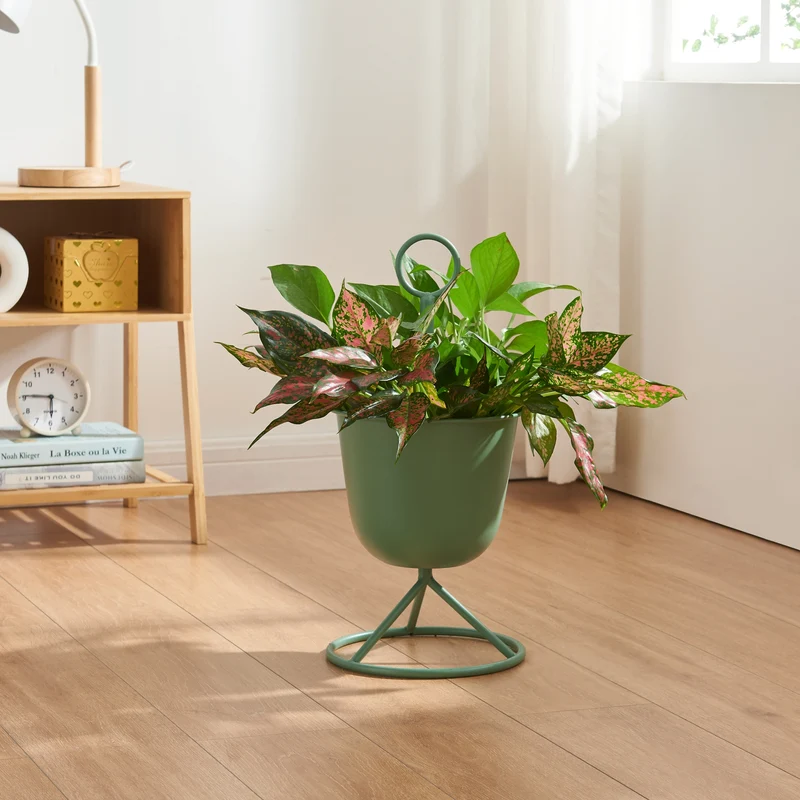 Soporte para flores Alphen con macetas de metal [en.casa]